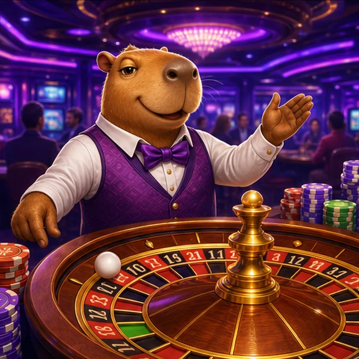 Capybara am Live-Tisch