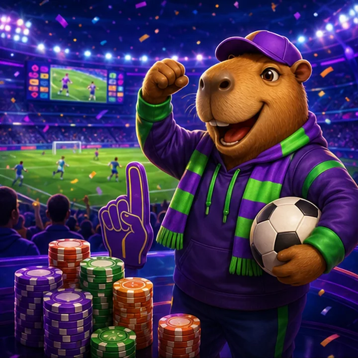 Capybara im Sportstadion